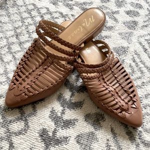 MATISSE faux leather moroccan mules